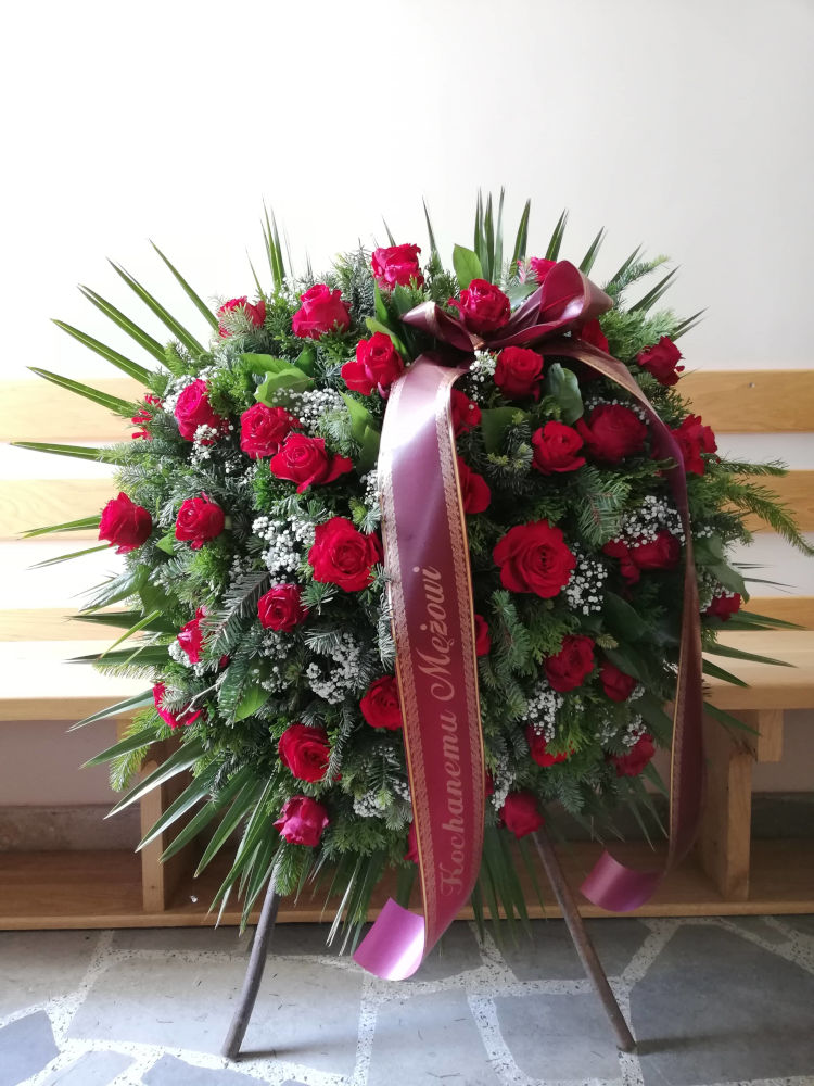Zakład pogrzebowy Azalia przykładowy wieniec