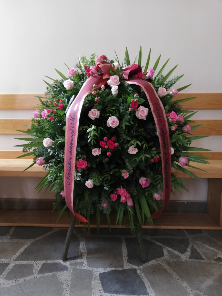 Zakład pogrzebowy Azalia przykładowy wieniec